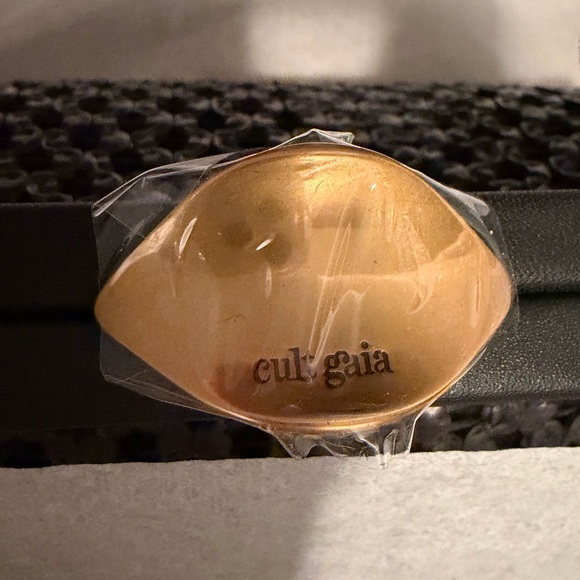 Cult Gaia Zuma Crossbody Black and Gold Bag NWT (regular size not mini) see pics - Picture 4 of 7